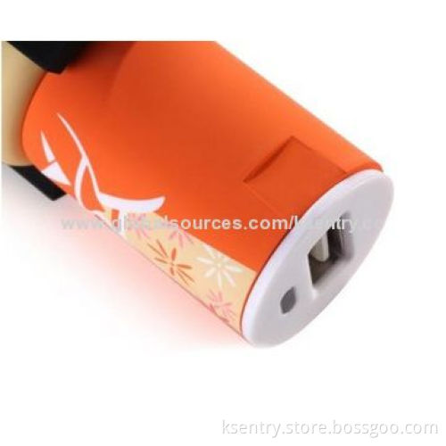 20 different designs lovely doll car interior decoration with USB car charger
